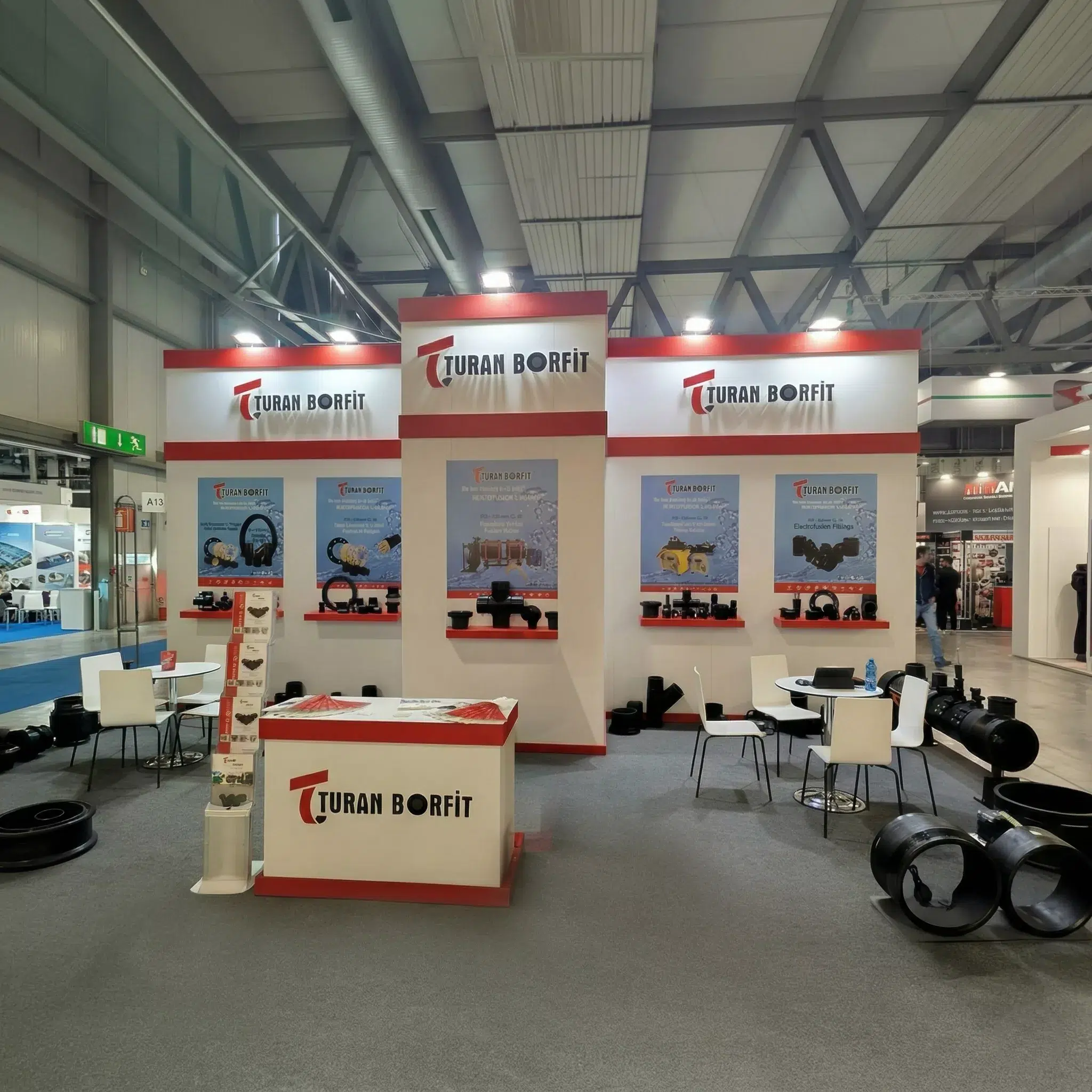 Turan Borfit Messestand Design MCE Milano 2026 - Aktif Fuar Messebau